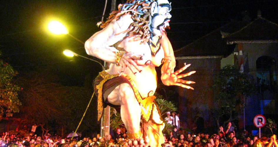 The Balinese Saka year (lunar new year) celebrated
in March or April – Nyepi is the traditiona