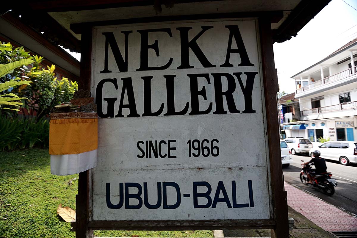 Mr. Suteja Neka, an art connoisseur
and his wife, Mrs. Srimin Suteja in Ubud, built Neka Gallery in 